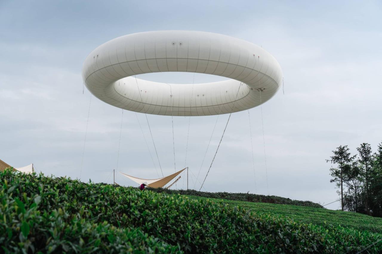 BIM建筑|上天入地：下岩贝穿云编木隧&腾云气象环 / 朱培栋-line+建筑事务所