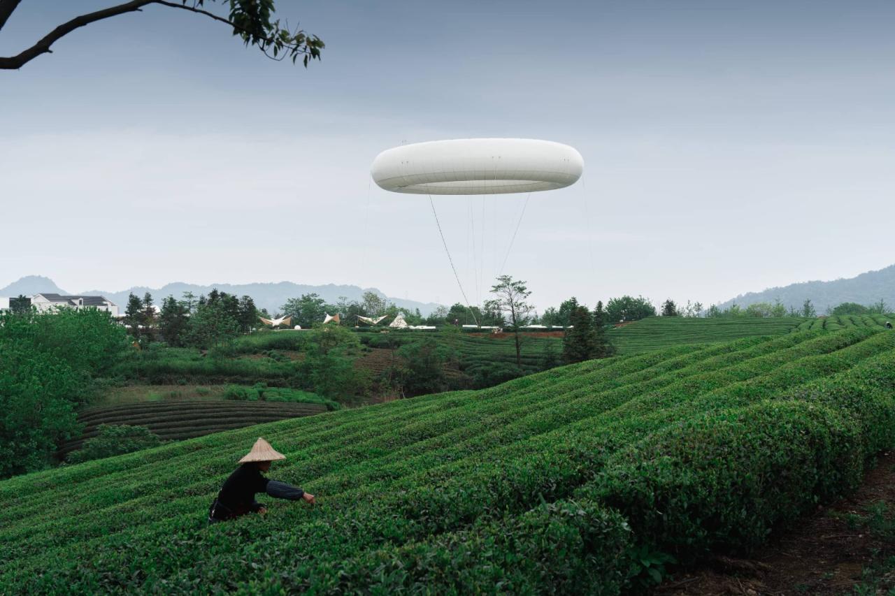 BIM建筑|上天入地：下岩贝穿云编木隧&腾云气象环 / 朱培栋-line+建筑事务所