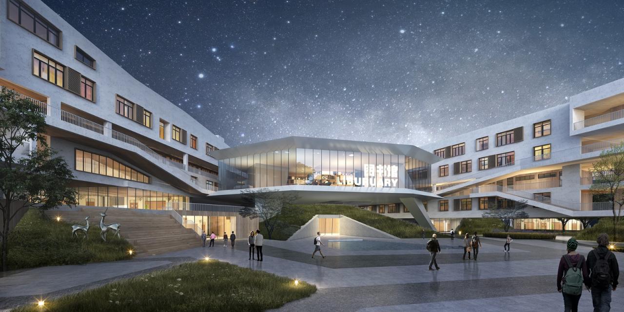 BIM建筑|三峡巴蜀中学：建筑与大地的和谐协奏 / 西筑设计作品