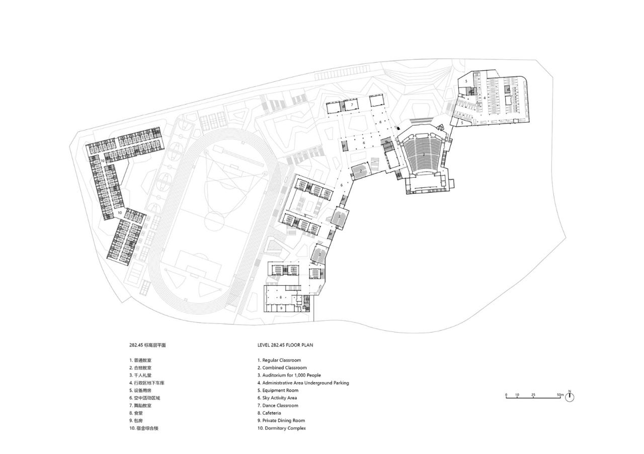 BIM建筑|三峡巴蜀中学：建筑与大地的和谐协奏 / 西筑设计作品