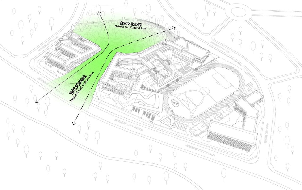 BIM建筑|三峡巴蜀中学：建筑与大地的和谐协奏 / 西筑设计作品