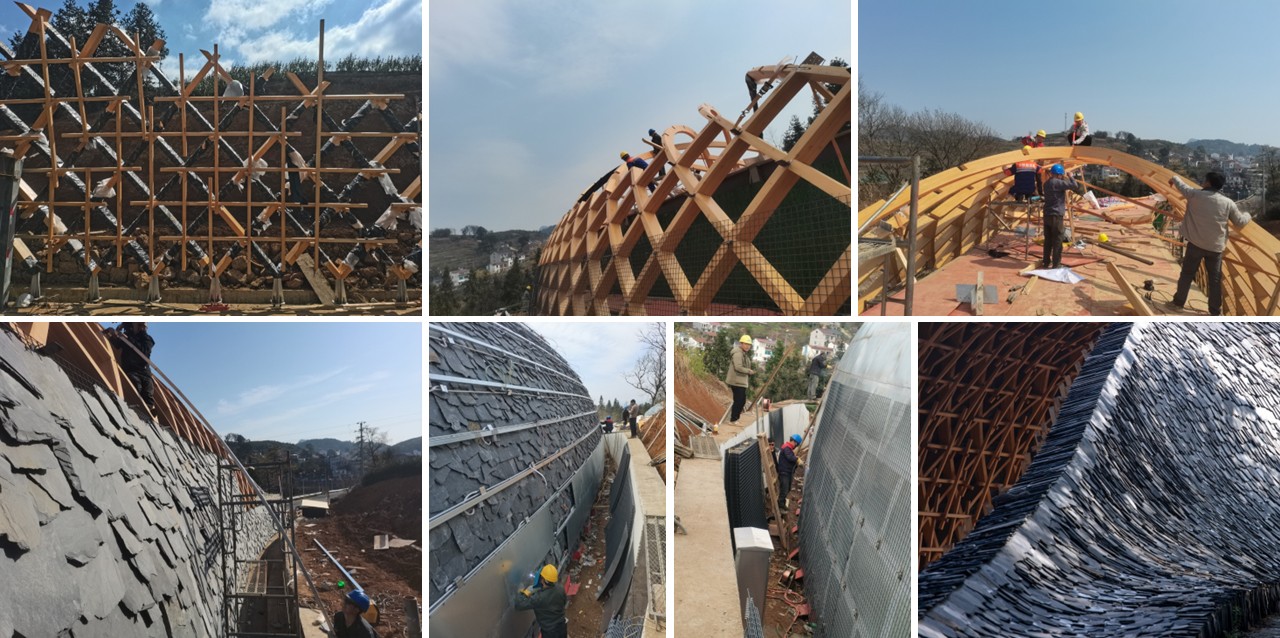 BIM建筑|上天入地：下岩贝穿云编木隧&腾云气象环 / 朱培栋-line+建筑事务所