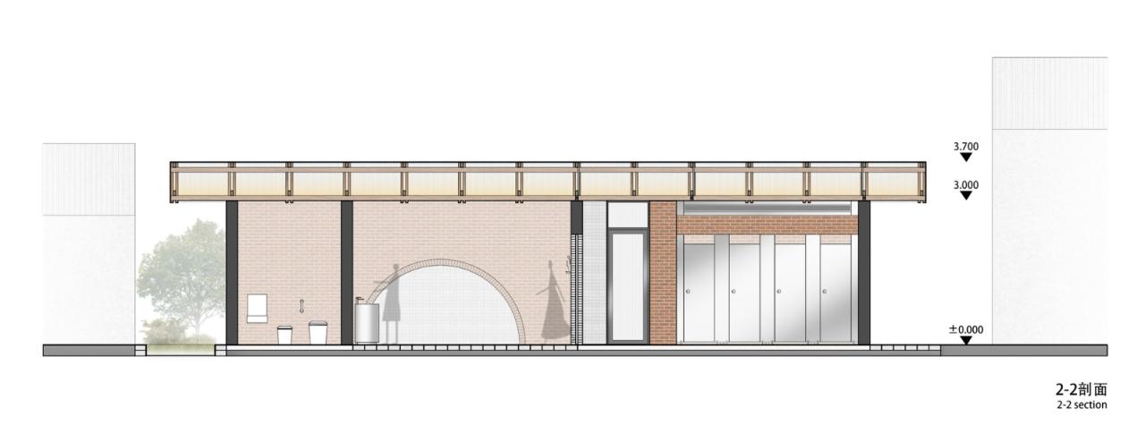 BIM建筑|留坝老街红砖公厕 / 尌林建筑设计事务所