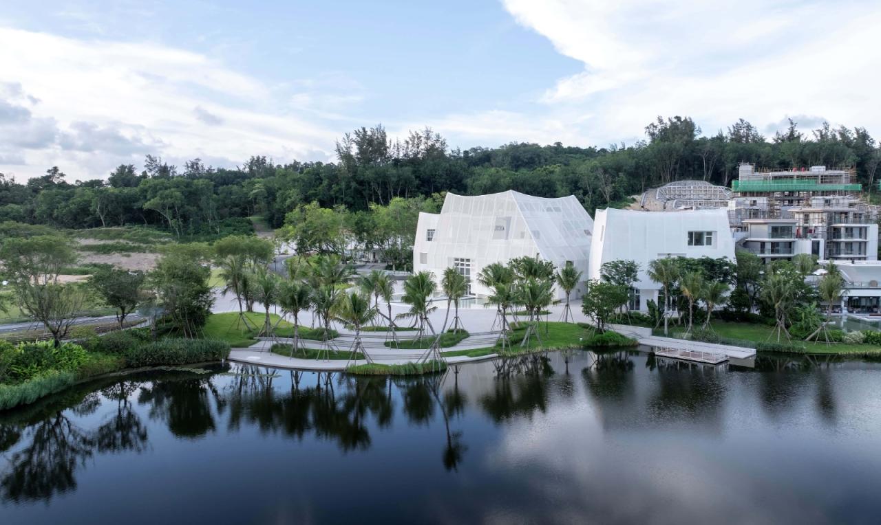 BIM建筑|玉山岚峰：正大太阳河咖啡小镇艺术中心 / Wutopia Lab