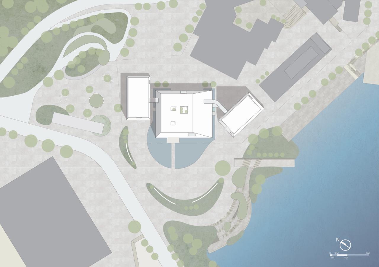 BIM建筑|玉山岚峰：正大太阳河咖啡小镇艺术中心 / Wutopia Lab