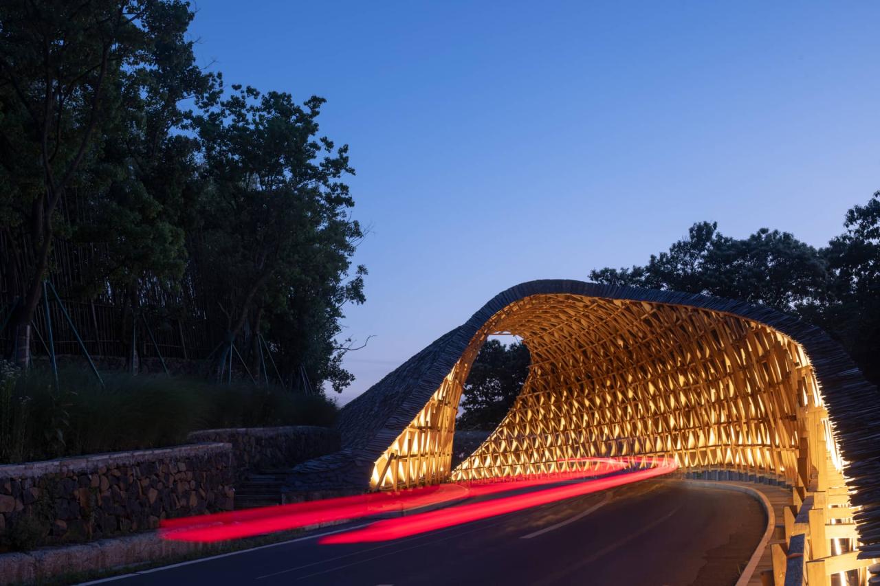 BIM建筑|上天入地：下岩贝穿云编木隧&腾云气象环 / 朱培栋-line+建筑事务所