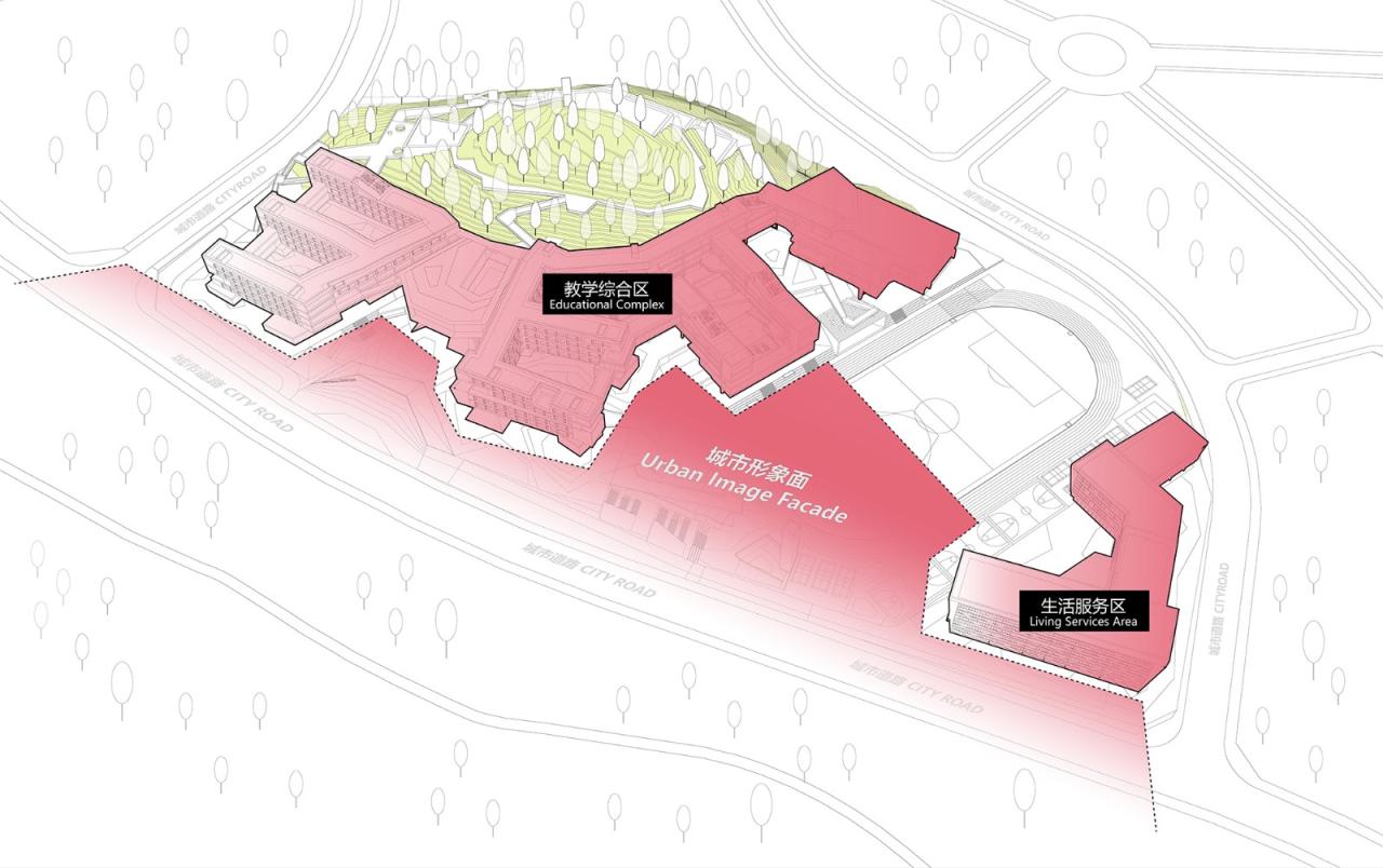 BIM建筑|三峡巴蜀中学：建筑与大地的和谐协奏 / 西筑设计作品