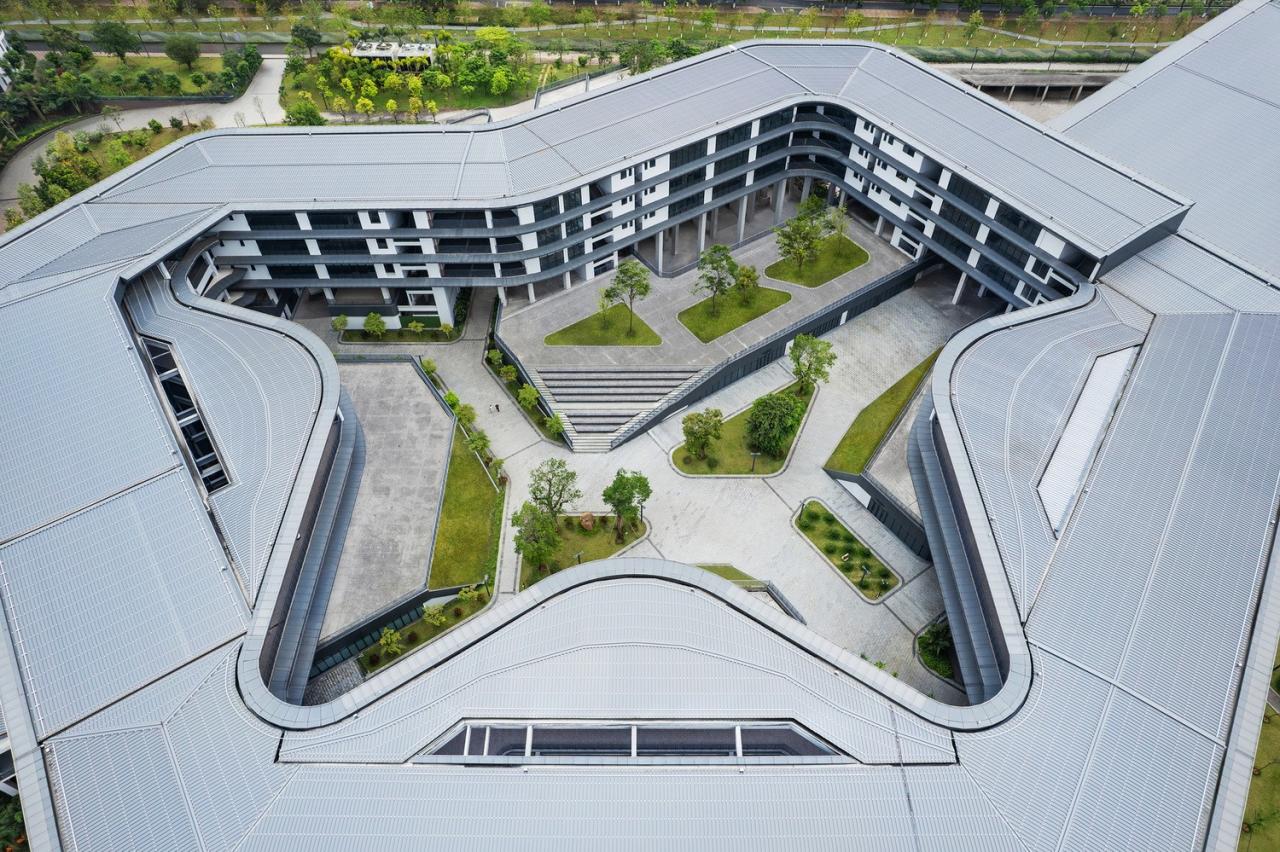 BIM建筑|北京大学附属中学海口学校 / Crossboundaries