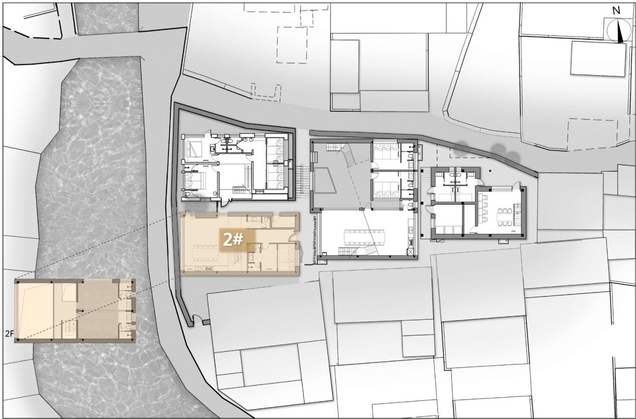 BIM建筑|以景为据：济南东泉村民宿集群设计 / GW空间设计