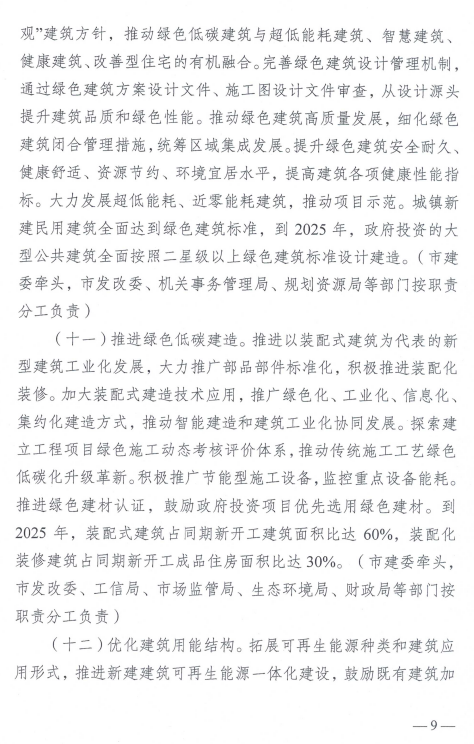装配式政策|《南京市建筑领域碳达峰实施方案》印发