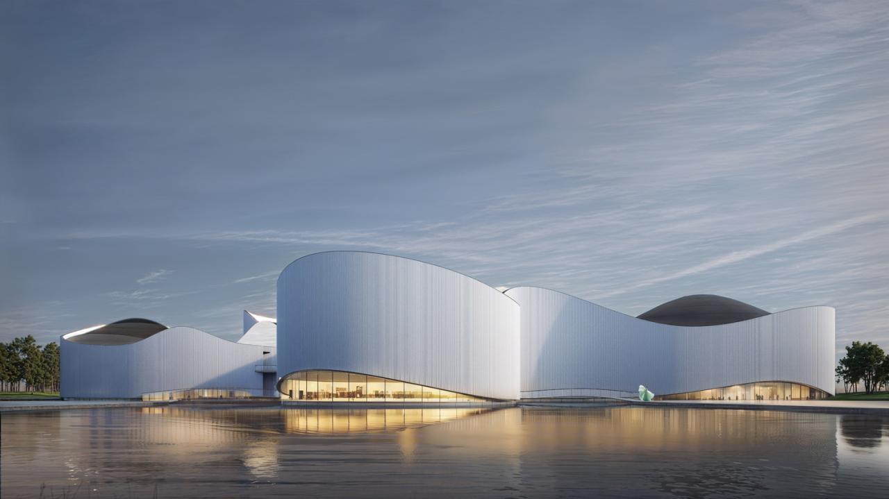 BIM建筑|徽文化艺术交流中心方案设计 / UJ 李思远新作