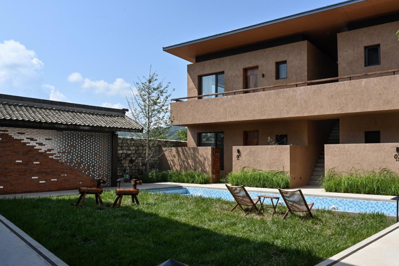 BIM建筑|伴山而居：后院•溜石港民宿 / GW空间设计