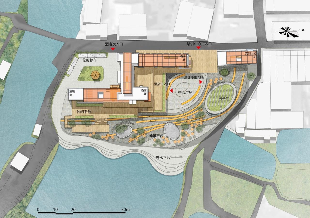 BIM建筑|改造、加建与扩建，江门市乡村振兴培训中心 / 华南理工大学建筑设计研究院