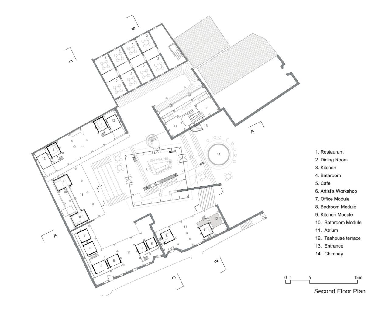 BIM建筑|烟筒插建院 / 刘克成设计工作室 + 众建筑