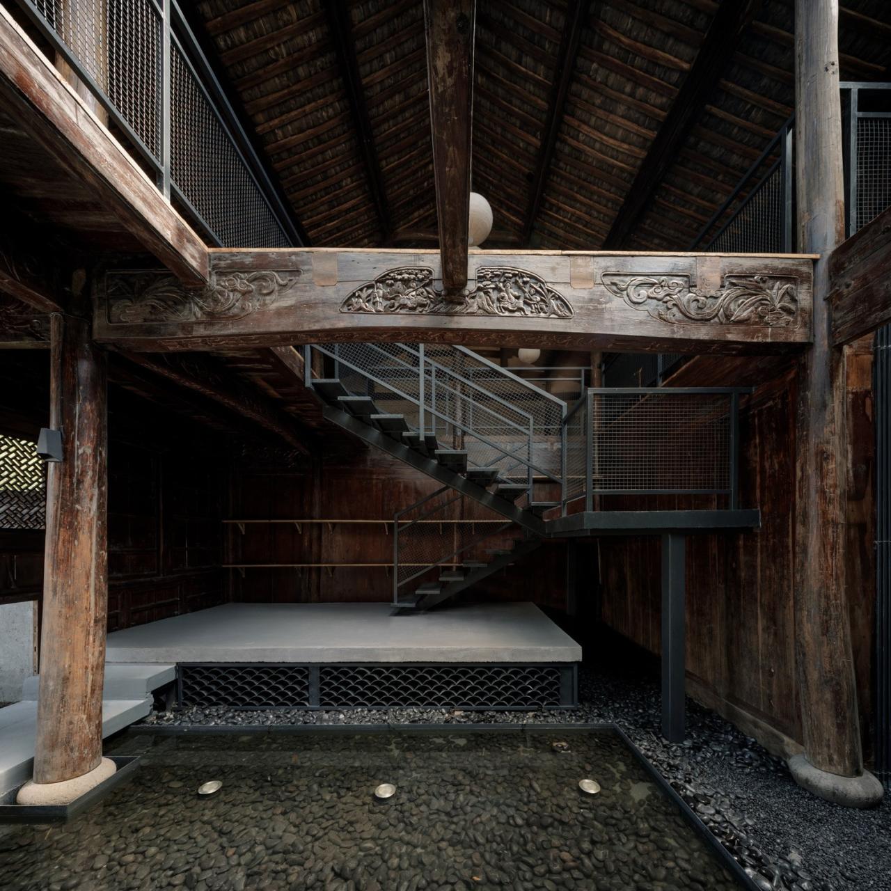 BIM建筑|山庾茶肆，修旧增新 / 奥室建筑