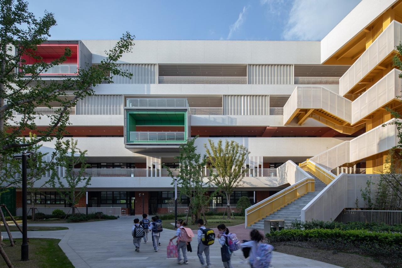 BIM建筑|乐活学园：上海青浦兰生学校 / 上海华都建筑规划设计有限公司