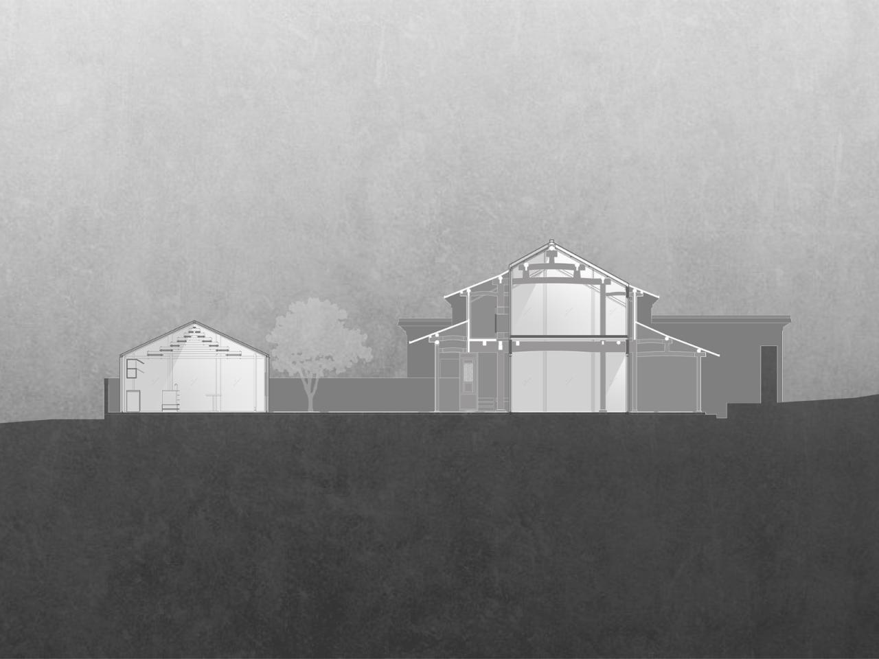 BIM建筑|山庾茶肆，修旧增新 / 奥室建筑