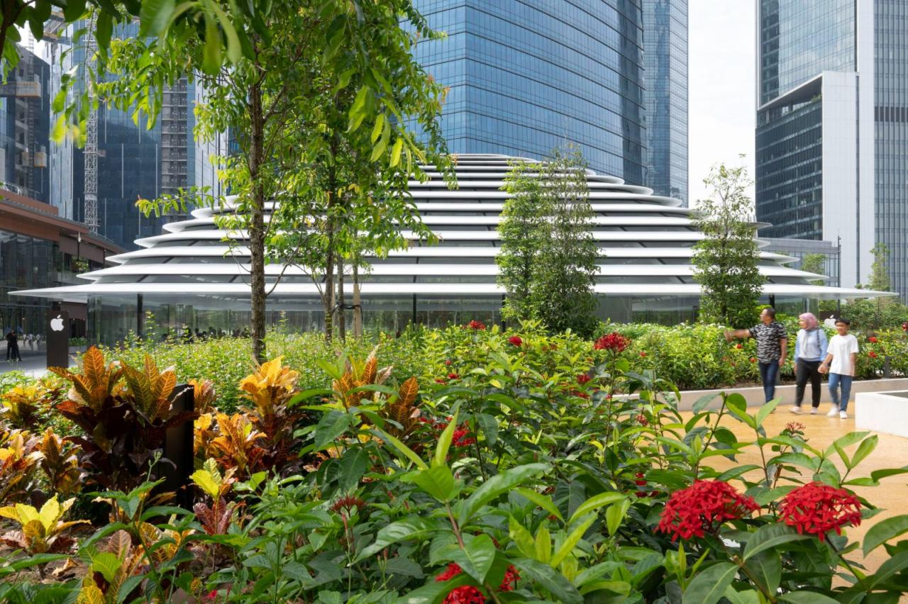 BIM建筑|苹果吉隆坡 TRX 店 / Foster + Partners