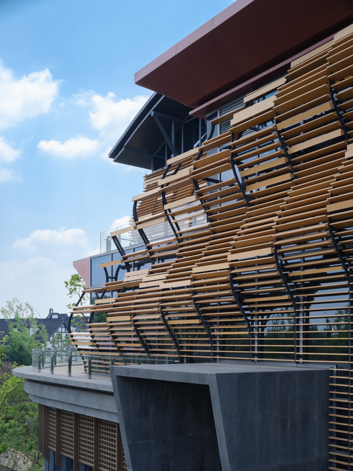 BIM建筑|乌镇堤上酒店外立面设计 / 上海直线建筑设计事务所