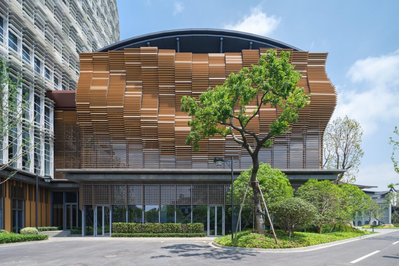 BIM建筑|乌镇堤上酒店外立面设计 / 上海直线建筑设计事务所