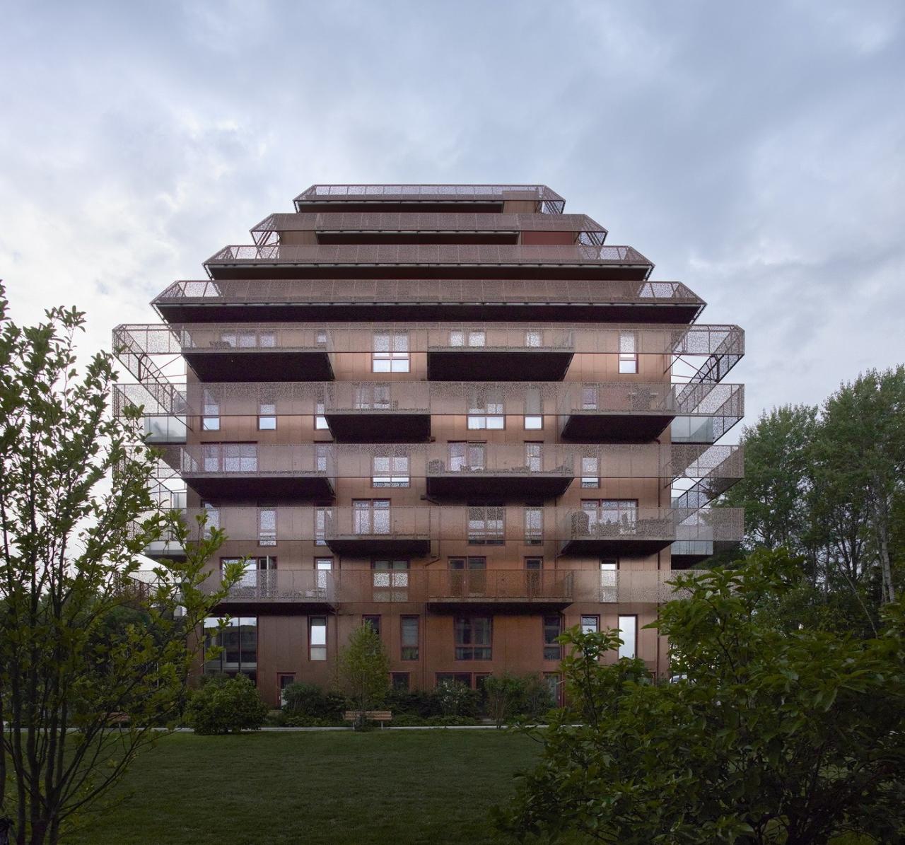 BIM建筑|挪威灯笼公寓 / Reiulf Ramstad Arkitekter