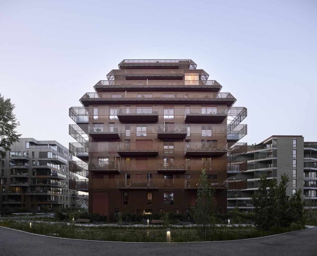 BIM建筑|挪威灯笼公寓 / Reiulf Ramstad Arkitekter