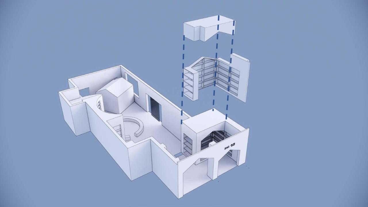 BIM建筑|2040书店 / 上海观介设计