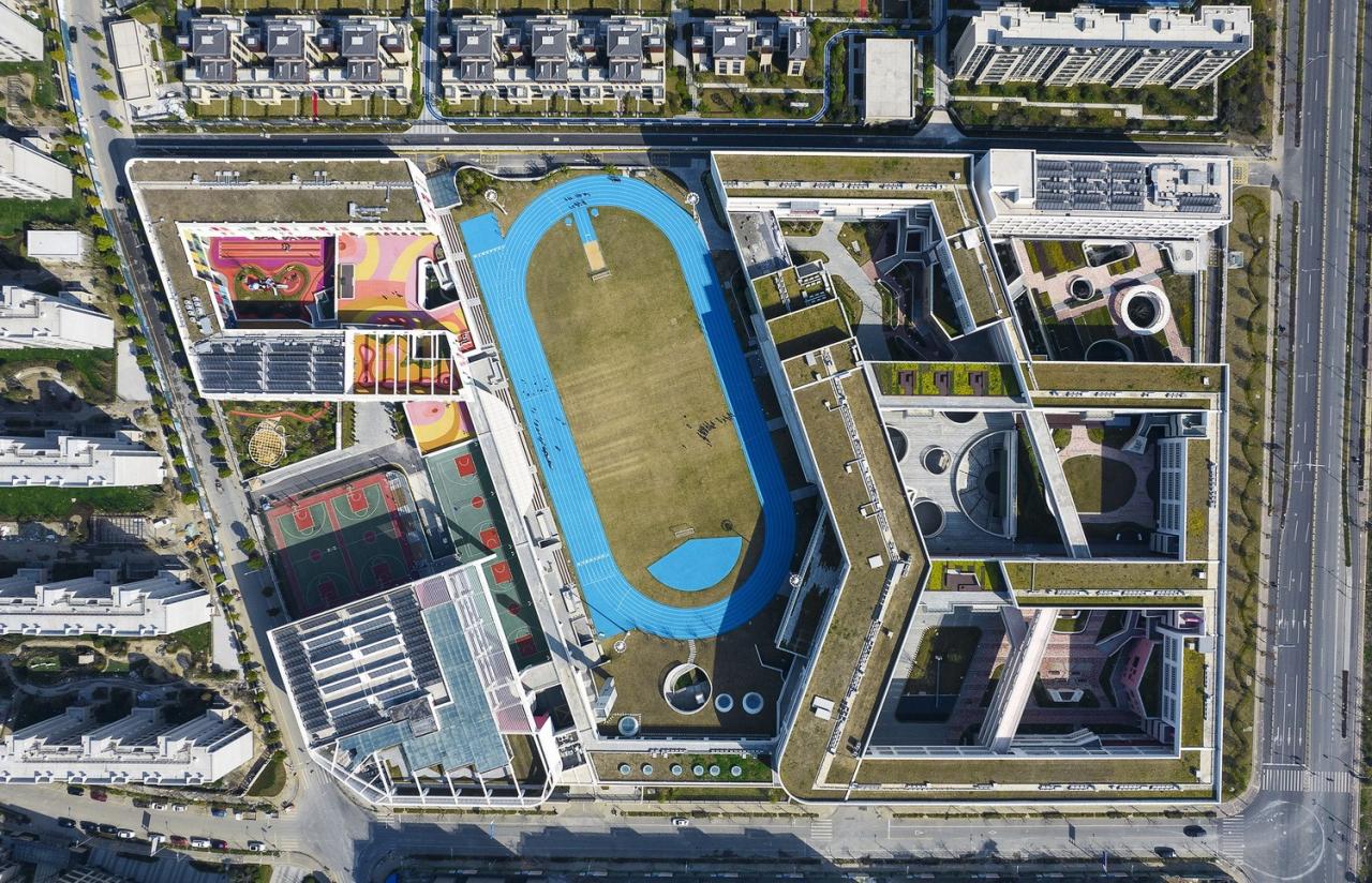 BIM建筑|乐活学园：上海青浦兰生学校 / 上海华都建筑规划设计有限公司