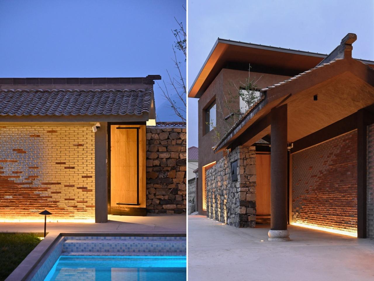 BIM建筑|伴山而居：后院•溜石港民宿 / GW空间设计