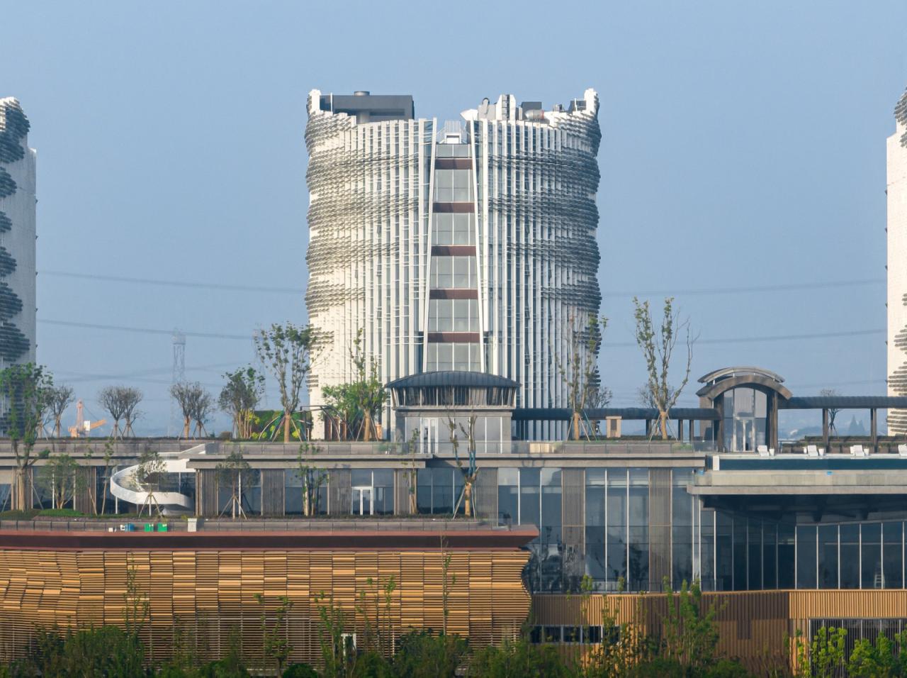 BIM建筑|乌镇堤上酒店外立面设计 / 上海直线建筑设计事务所