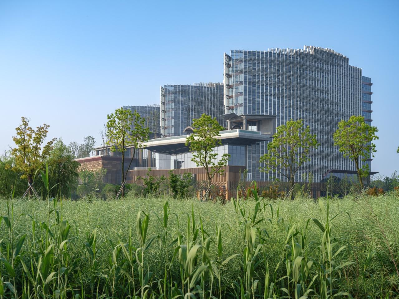 BIM建筑|乌镇堤上酒店外立面设计 / 上海直线建筑设计事务所