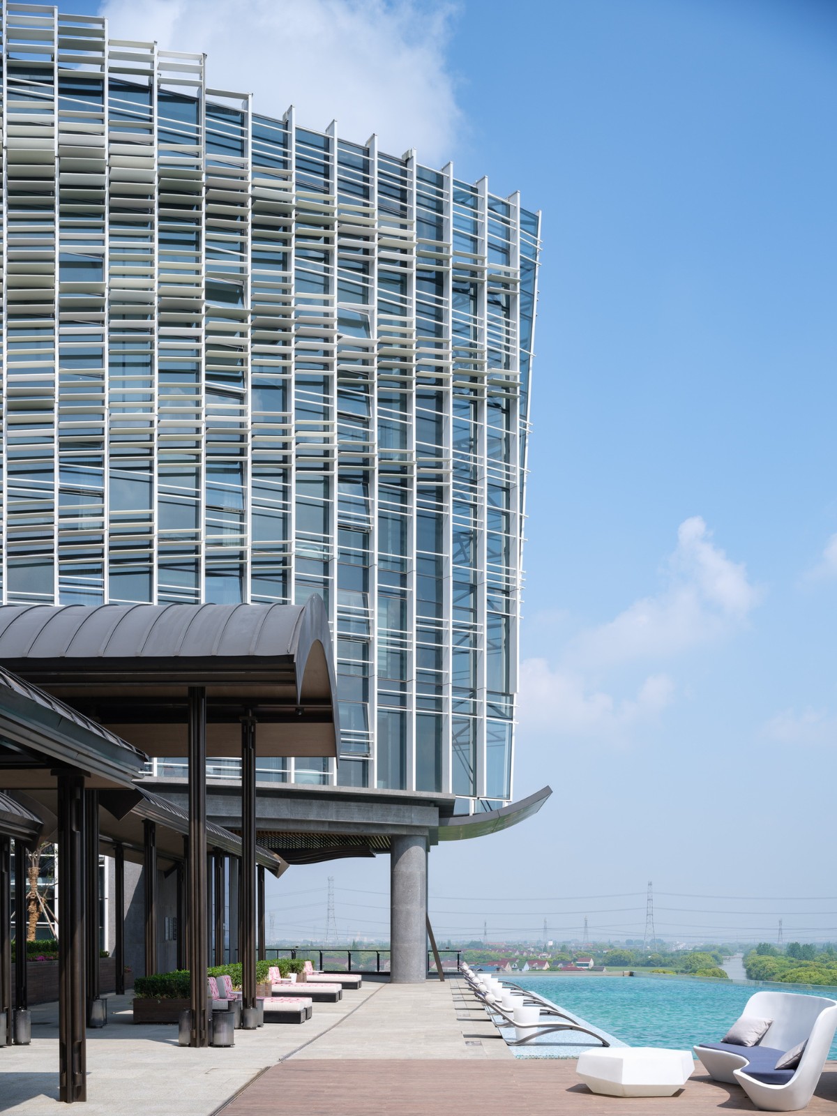 BIM建筑|乌镇堤上酒店外立面设计 / 上海直线建筑设计事务所