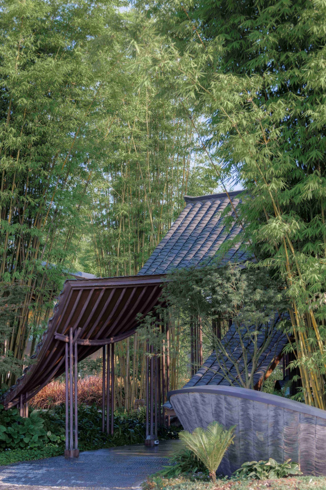 BIM建筑|大叶底下好乘凉：2024成都世园会•兴城展园 / 小隐建筑