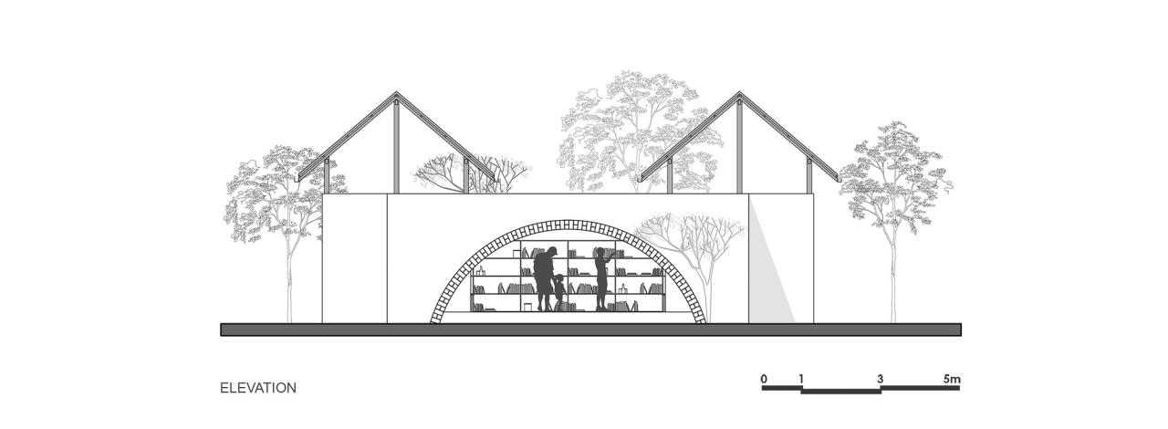 BIM建筑|乡村图书馆 / pk_iNCEPTiON