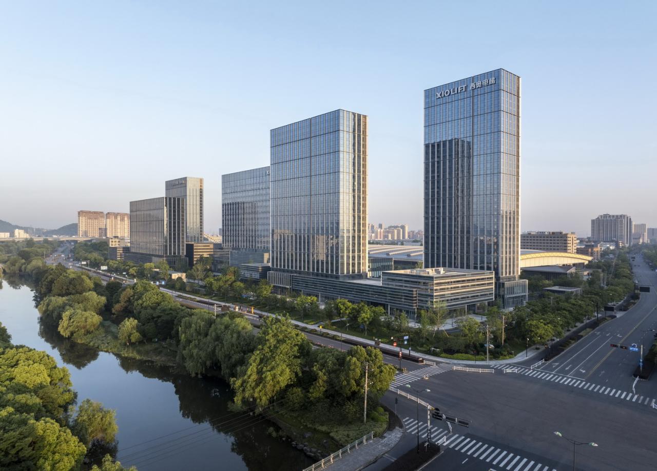 BIM建筑|西奥电梯产业园：先进智造与永续生活兼容的“未来工厂”/goa大象设计