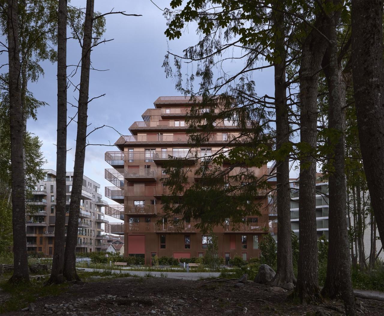 BIM建筑|挪威灯笼公寓 / Reiulf Ramstad Arkitekter