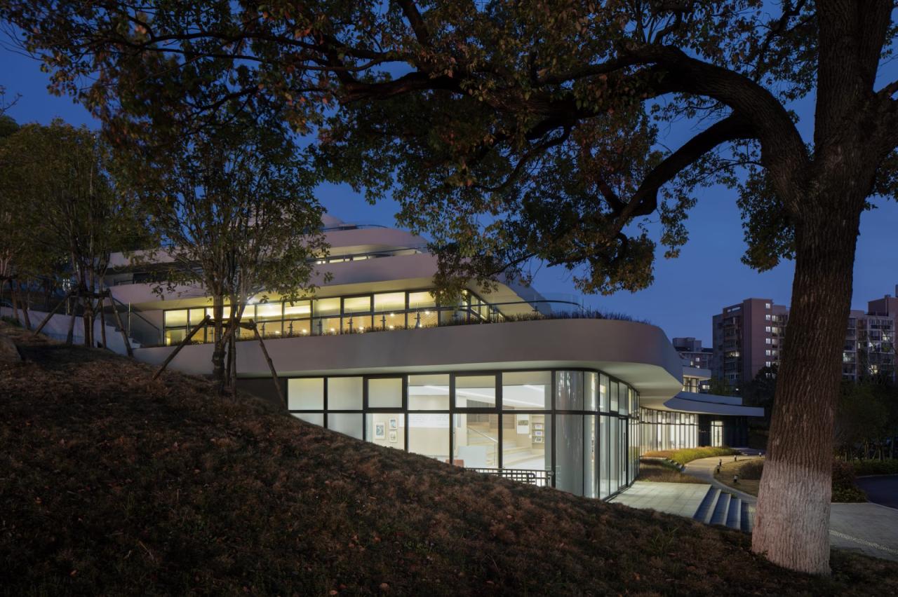 BIM建筑|长沙市南雅中学图书馆 / 中机国际罗劲工作室