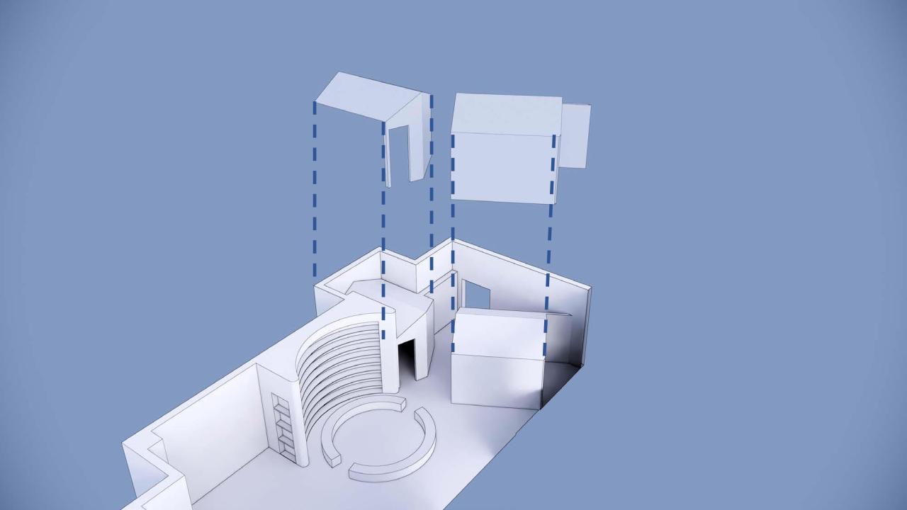 BIM建筑|2040书店 / 上海观介设计