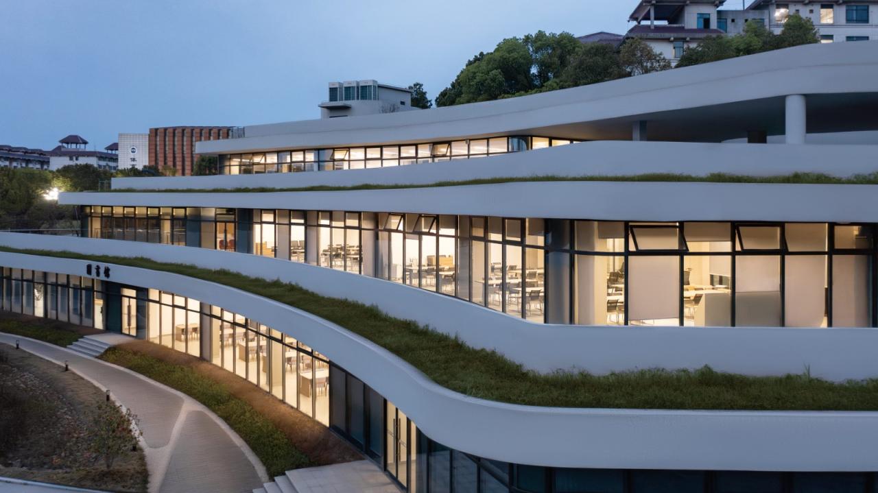 BIM建筑|长沙市南雅中学图书馆 / 中机国际罗劲工作室