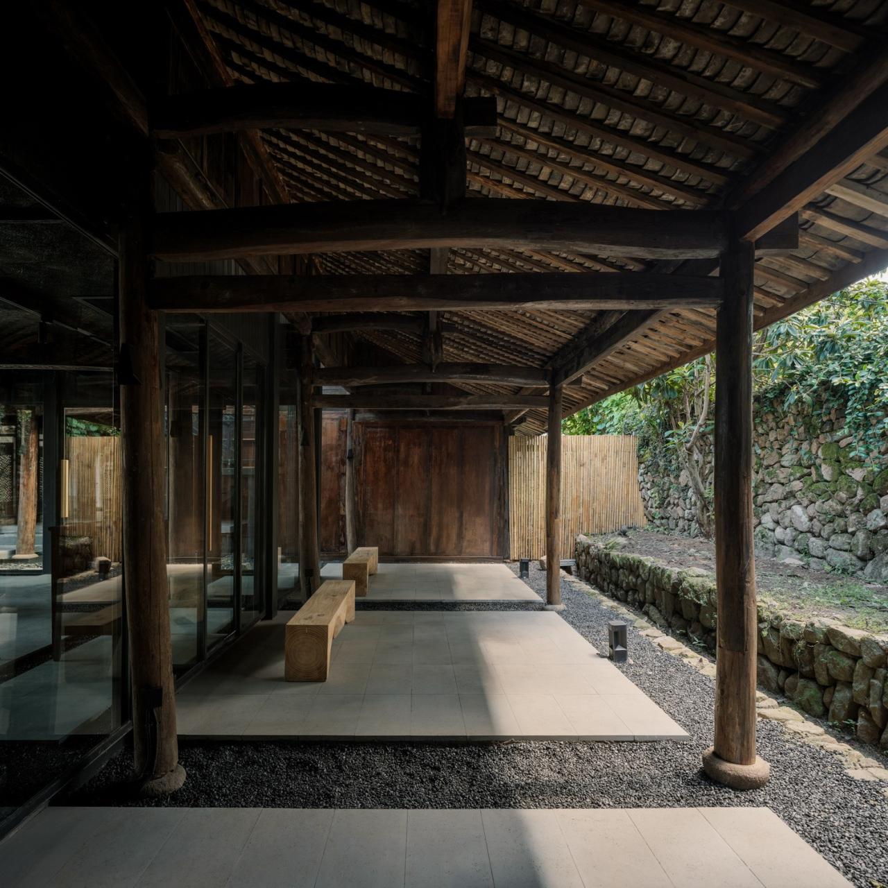 BIM建筑|山庾茶肆，修旧增新 / 奥室建筑