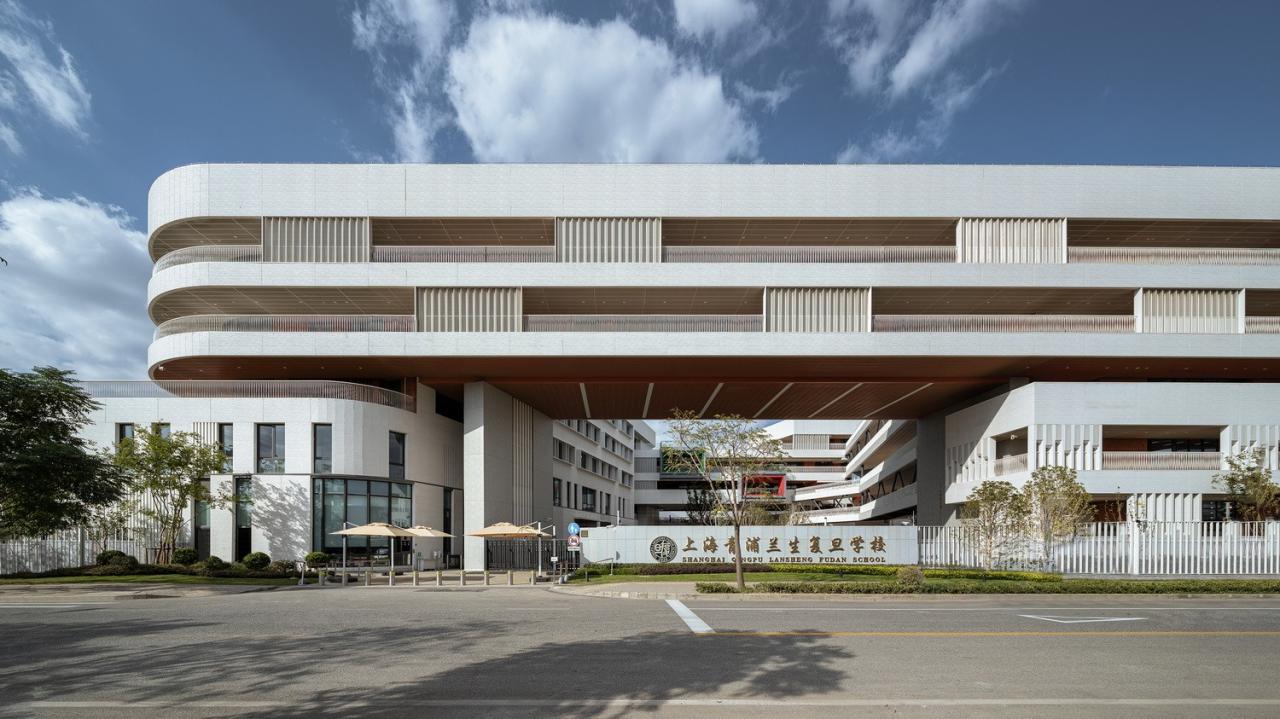 BIM建筑|乐活学园：上海青浦兰生学校 / 上海华都建筑规划设计有限公司