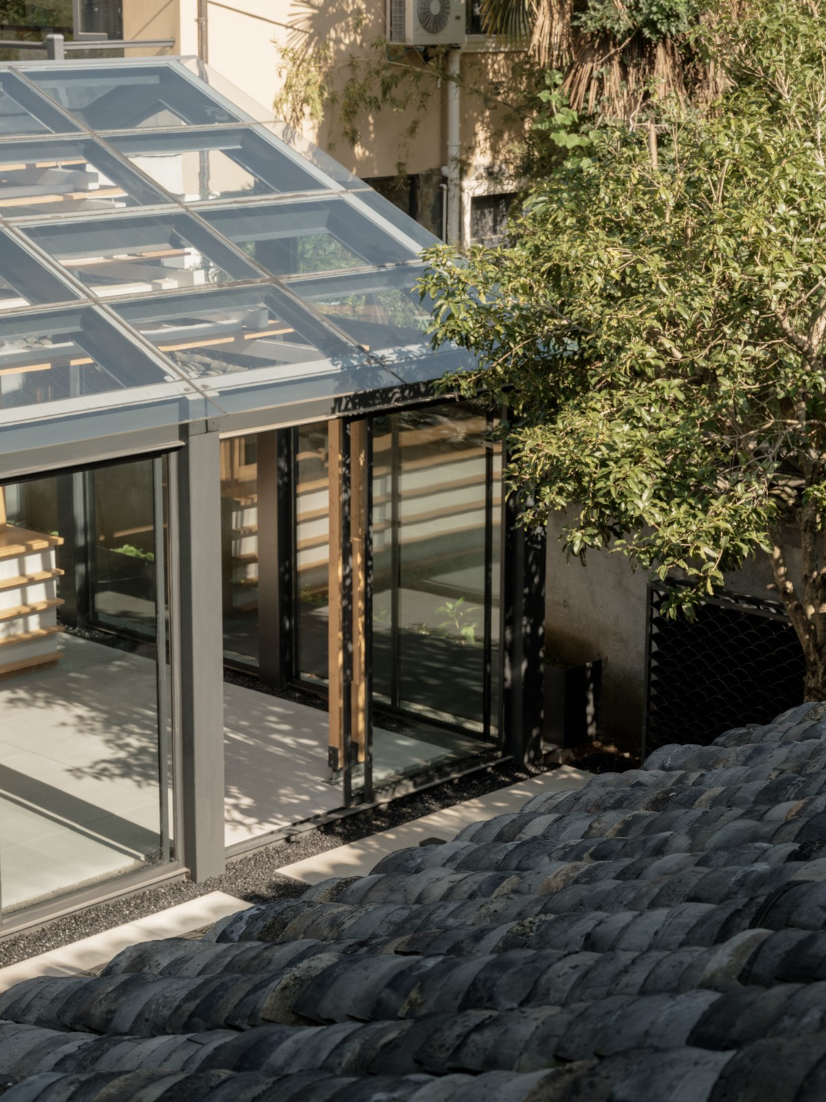 BIM建筑|山庾茶肆，修旧增新 / 奥室建筑