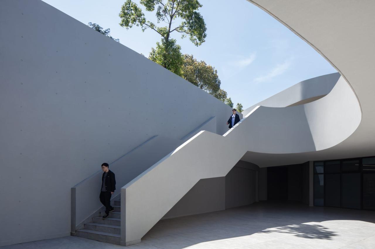 BIM建筑|长沙市南雅中学图书馆 / 中机国际罗劲工作室