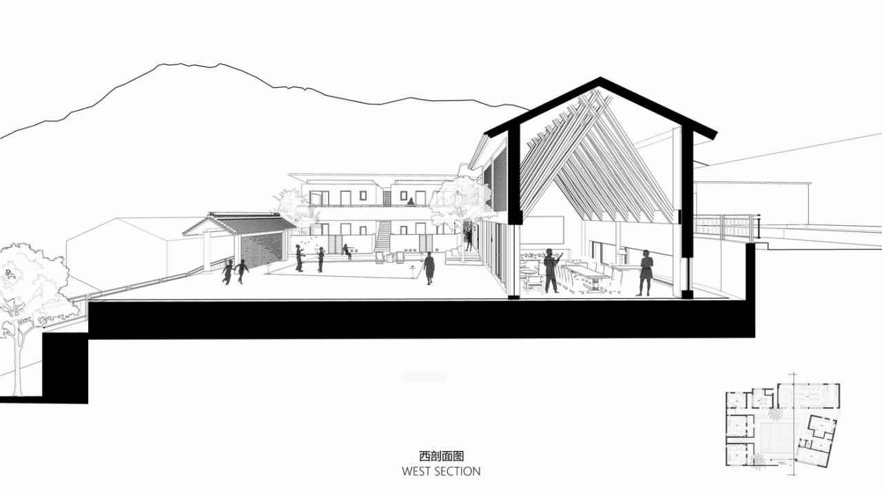 BIM建筑|伴山而居：后院•溜石港民宿 / GW空间设计