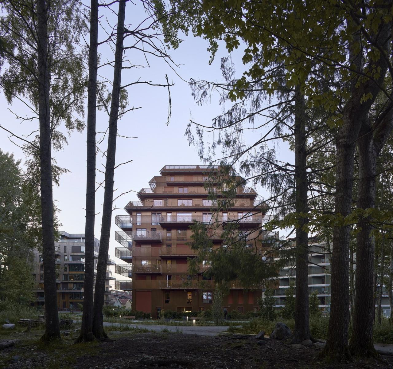 BIM建筑|挪威灯笼公寓 / Reiulf Ramstad Arkitekter