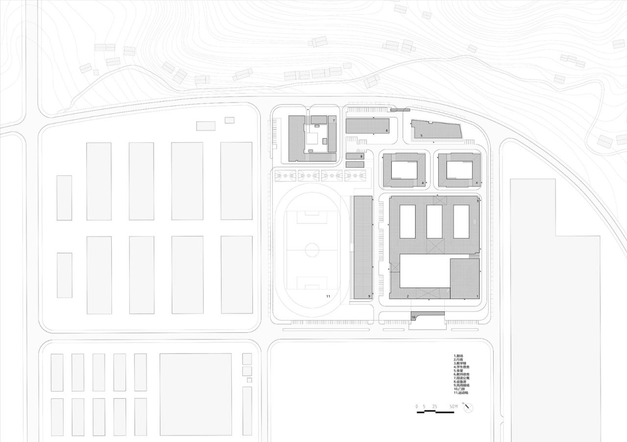 BIM建筑|南山五福堂高级中学 / 小写建筑