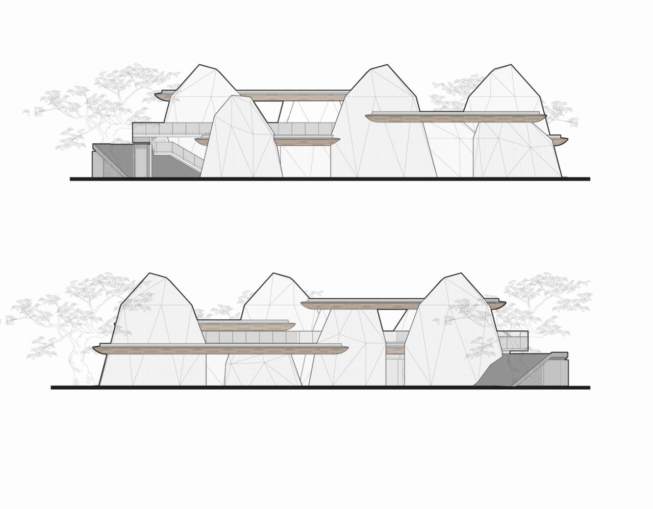 BIM建筑|相遇在山间：下岩贝景区云峰十二重 / 朱培栋-line+建筑事务所