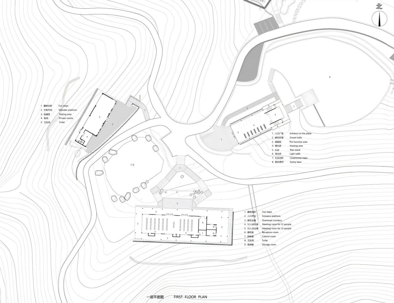 BIM建筑|枕山栖谷，虎凹慢时光：庐江县柯坦镇虎凹欢乐茶谷 / 中铁合肥建筑市政工程设计研究院有限公司