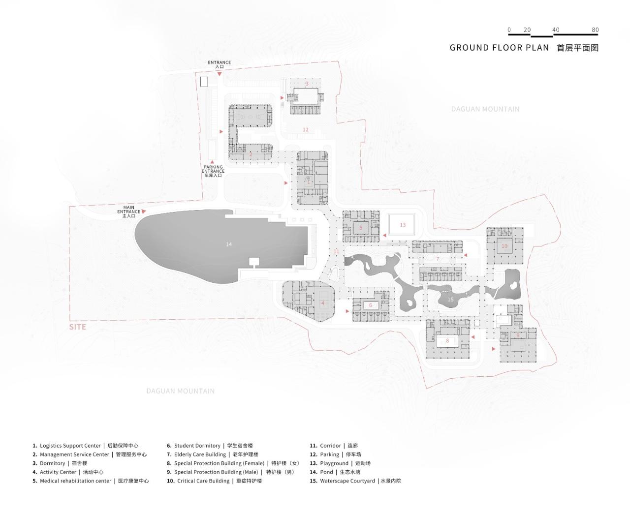 BIM建筑|山水疗愈，身心宜居：杭州市第一社会福利院 / 浙江大学建筑设计研究院