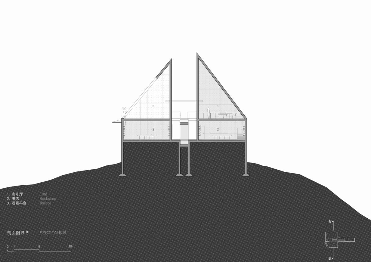 BIM建筑|怒江大峡谷先锋书店 / 迹·建筑事务所 (TAO)